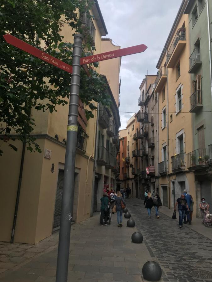 Apartamento Con Encanto Y Terraza En Barri Vell De Girona, El Cul De La Lleona Exterior foto